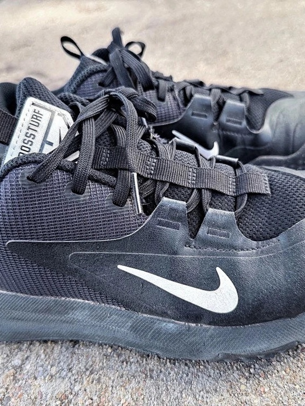 Nike Air Zoom Cross Turf Black Athletic Shoes